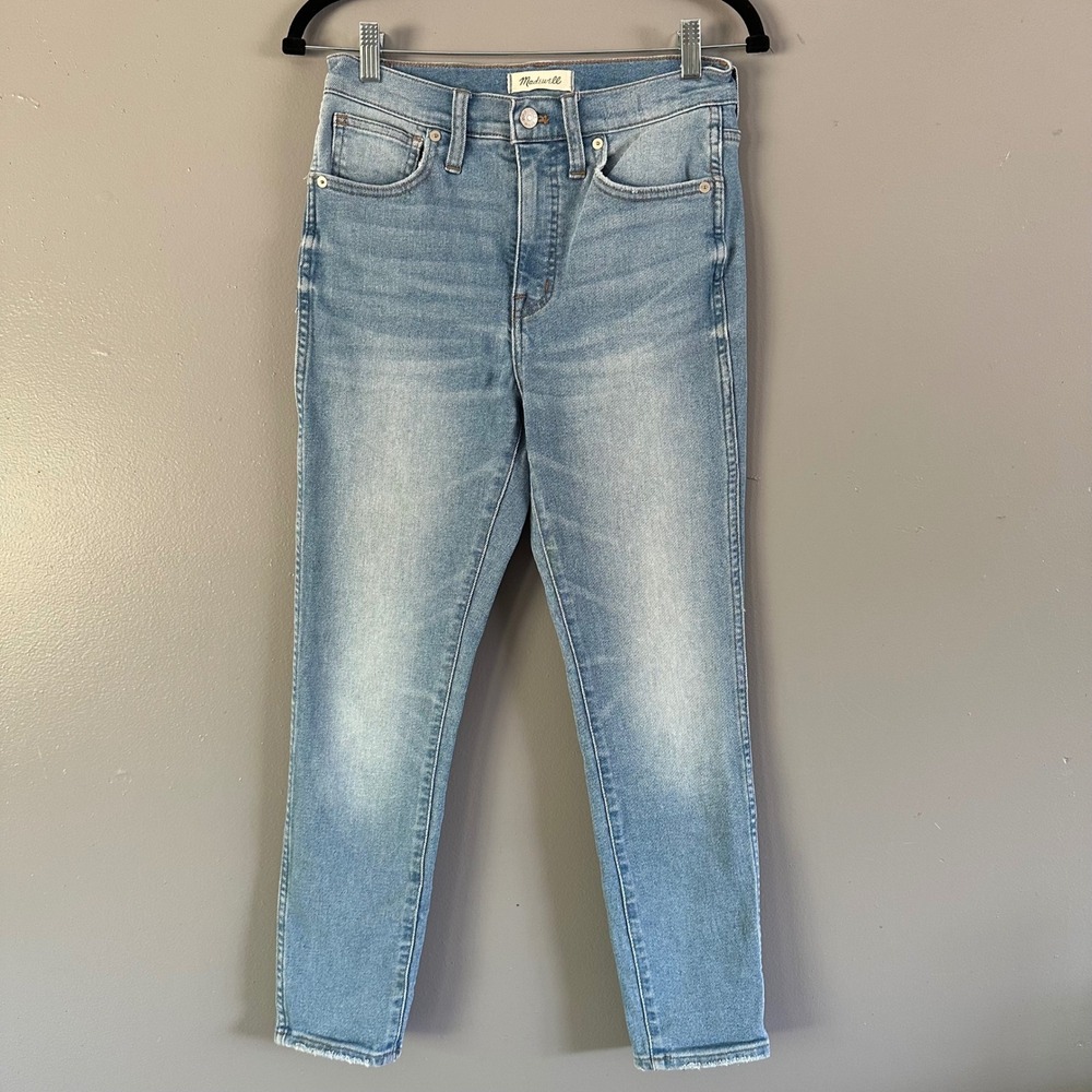 Madewell 10" High Rise Skinny Crop Jeans Medium Wash